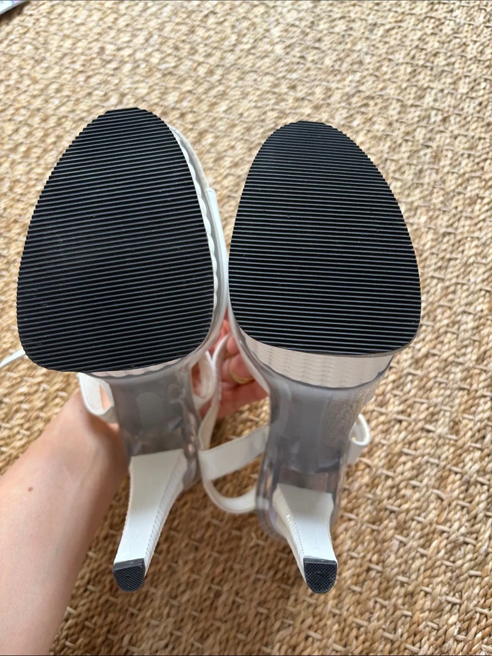 Pleaser White Patent Platform High Heels